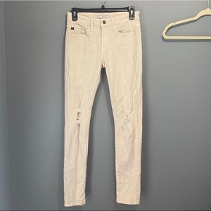 Kancan distressed off white jeans 3/25
